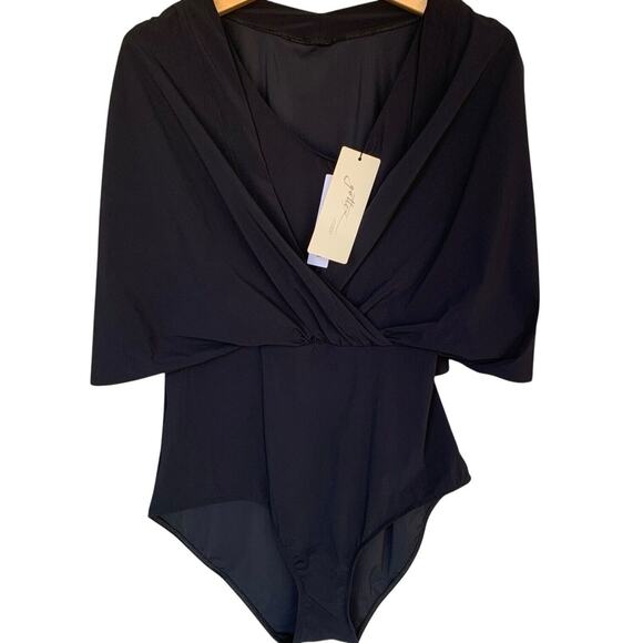 Profile by Gottex One Piece NWT Size Large Modest One Piece Black Classy Resort